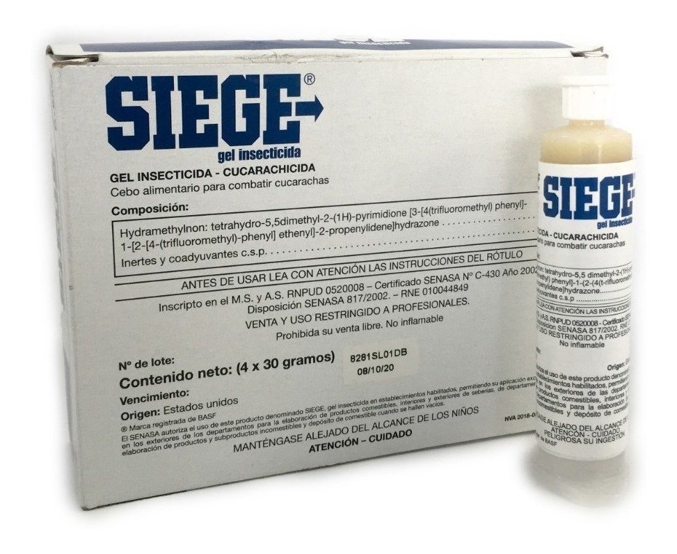 Siege, gel cebo para control de cucarachas